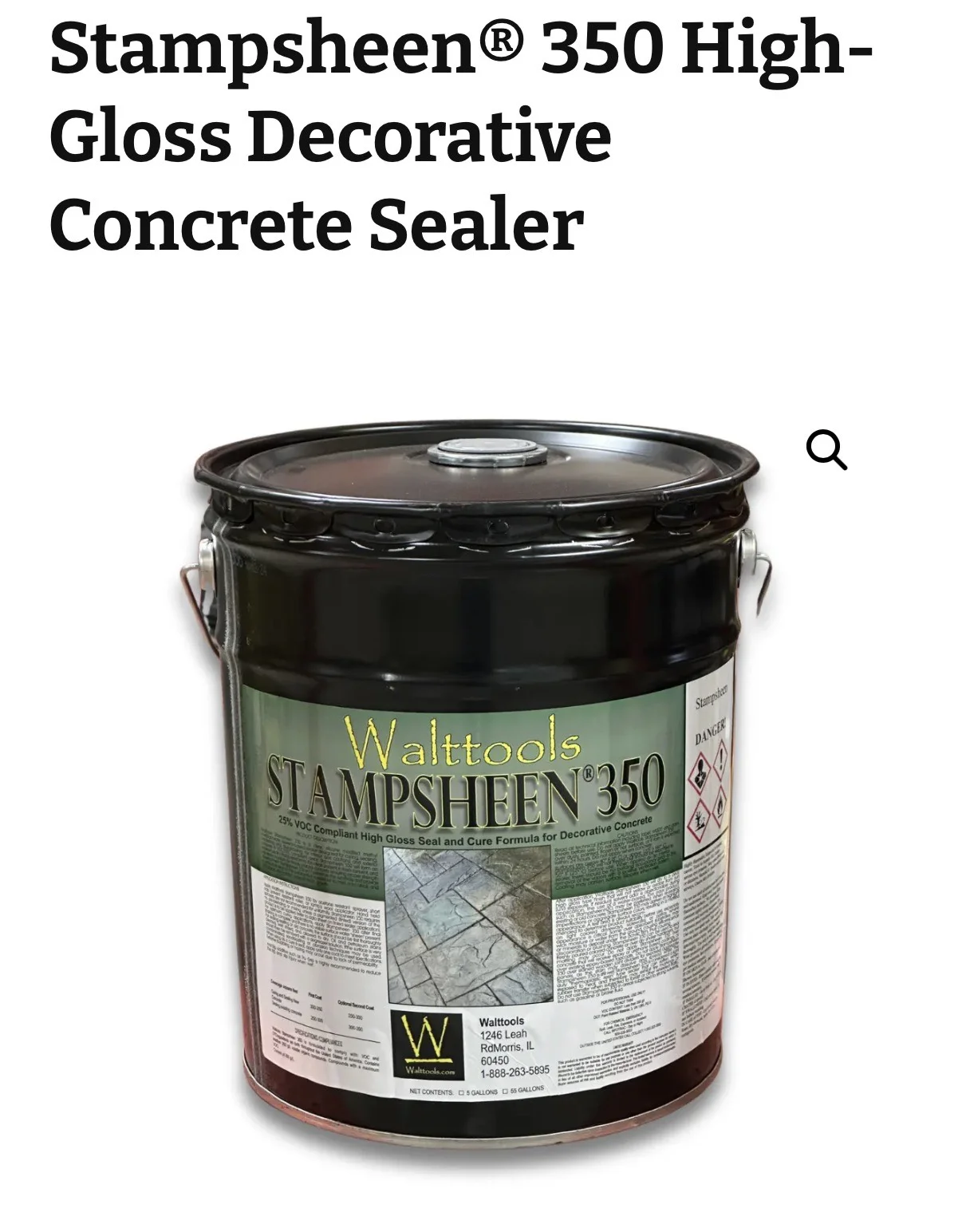 Stampsheen 350 High Gloss Decorative Concrete Sealer — The Sealer Dispensary Cohoes NY