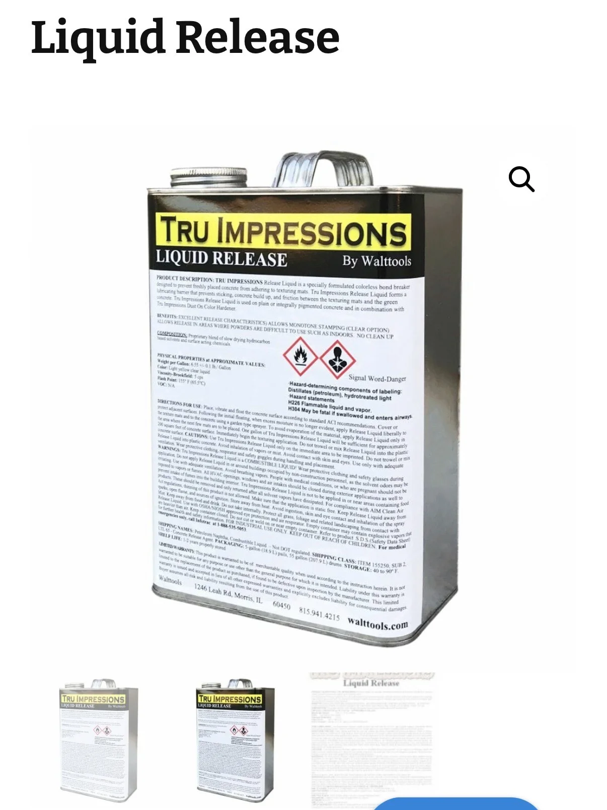 Tru Impressions Liquid Release Agent — The Sealer Dispensary Capital Region NY